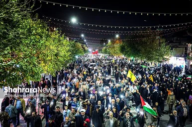 راهپیمایی مردم مشهد در حمایت از مردم فلسطین و محکومیت جنایات اسرائیل