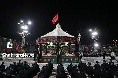 گزارش تصویری | مراسم خطبه خوانی شب عاشورا در حرم مطهر رضوی