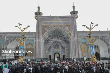گزارش تصویری | مراسم تشییع پیکر ۸ شهید اقتدار ایران اسلامی در مشهد (۱۳ اسفند ۱۴۰۴)