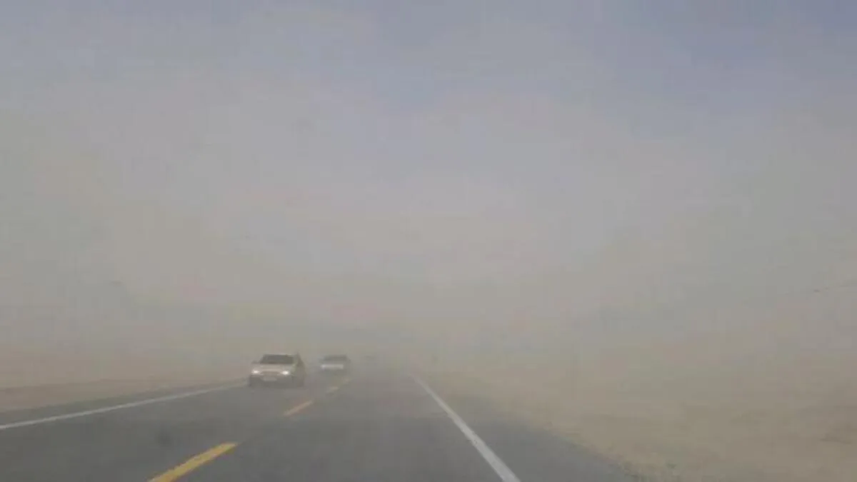 کاهش شدید دید افقی رانندگان در محور‌های خراسان رضوی در پی طوفان و گرد و خاک ( ۱۵ مردادماه ۱۴۰۲)