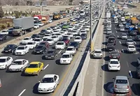 ترافیک نیمه‌سنگین در ورودی و خروجی مشهد | افرایش ۶ درصدی تردد خودرو در ورودی مشهد (۴ فروردین ۱۴۰۴)