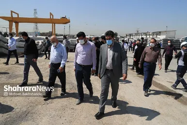 بازدید اعضای شورای اسلامی شهر مشهد از خطوط قطار شهری مشهد