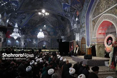 گزارش تصویری | مراسم چهلمین روز شهادت رهبر شهید انقلاب اسلامی در حرم مطهر رضوی