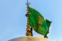 ویدئو | پرچم گنبد مطهر امام رضا(ع) مرهم دل‌های شیعیان پاکستان شد