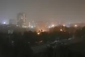 گرد و غبار شدید در آسمان شهر مشهد مقدس (۱۴ مرداد ۱۴۰۲) + فیلم و عکس