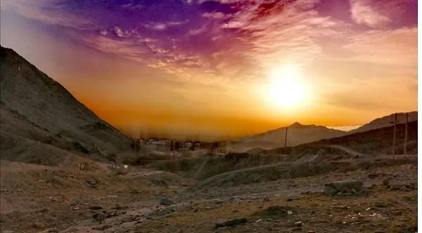 شهروند خبرنگار|  طلوع خورشید در کوه های خلج مشهد