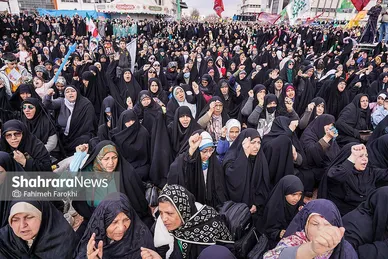 گزارش تصویری | اجتماع عظیم منتظران ظهور در مشهد ۱