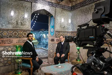گزارش تصویری | پشت صحنه ویژه برنامه های سحر ماه رمضان تلویزیون در حرم مطهر رضوی