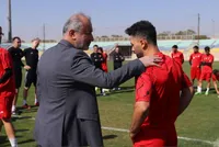 حضور درویش در تمرین پرسپولیس