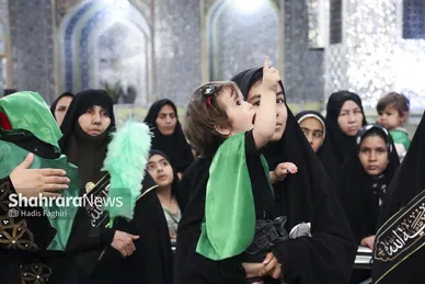 گزارش تصویری | مراسم شیرخوارگان حسینی در حرم امام‌رضا(ع)