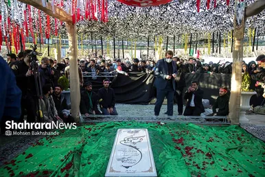 مراسم تشییع و تدفین شهید گمنام در دانشگاه فردوسی مشهد