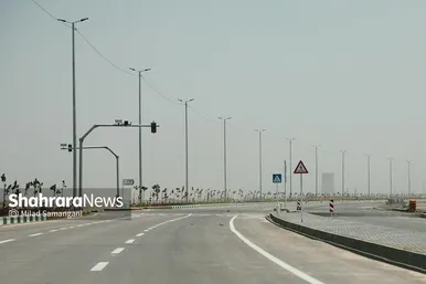 بلوار و تقاطع قمربنی‌هاشم(ع) مشهد در آستانه‌ بهره‌برداری