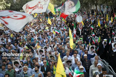گزارش تصویری | راهپیمایی جمعه «خشم و نصر» در مشهد