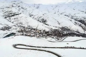 ویدئو| بارش برف در گردنه حیران