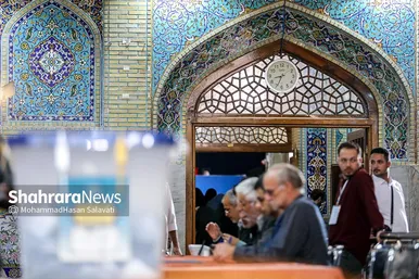 آخرین ساعات انتخابات ریاست جمهوری در حرم مطهر رضوی