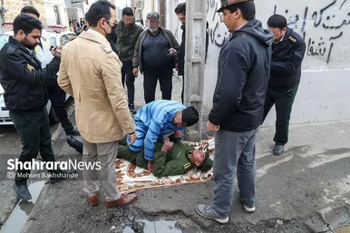 گزارش تصویری | قتل شبانه یک جوان در بولوار حر