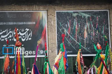 محرم ۱۴۰۴ | عکس‌هایی از آیین سنتی «عَلَم پیغمبر» در میناب