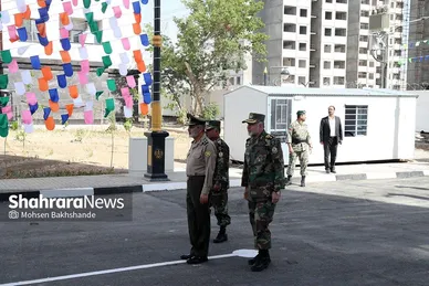 مراسم بهره برداری از طرح ۸۸۸ واحدی منازل سازمانی ارتش در مشهد