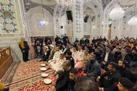 ویدئو | حضور بازماندگان ناوشکن دنا در حرم مطهر رضوی