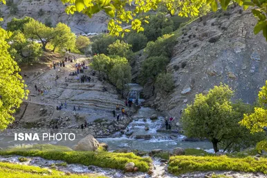 نوروزگردی | آبشار «آبریز» کهگیلویه
