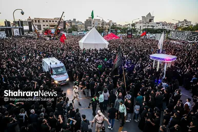 تصاویری از آئین خیمه سوزان عصر عاشورا در مشهد