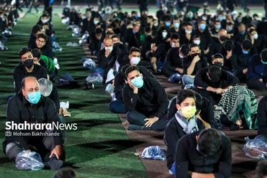 عزاداری دهه اول محرم در ورزشگاه تختی مشهد