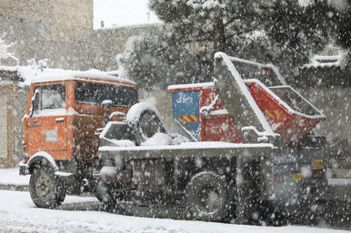 بارش برف در مشهد ۲