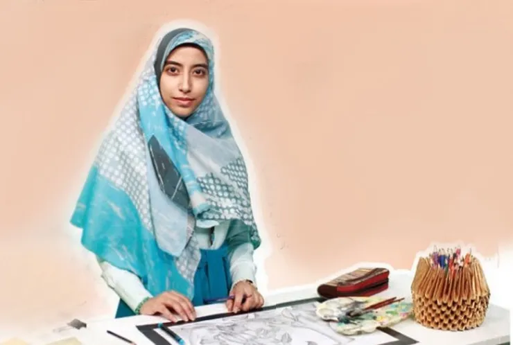 گفتگو با فاطمه ستوده، برگزیده‌ مسابقات دانش‌آموزی نقاشی و طراحی استان