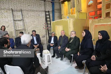 گزارش تصویری | بازدید شهردار مشهد از پشت‌صحنه فیلم سینمایی «کاکا لوتی»