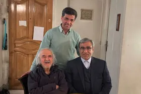دیدار استاندار خراسان رضوی با محمدرضا شفیعی&zwnj;کدکنی، شاعر معاصر خراسانی