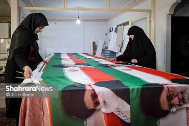 گزارش تصویری | پرچم میهن، برای ایستادگی ایران