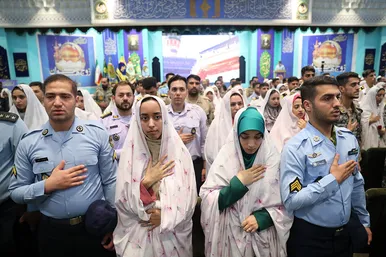 اولین اختتامیه جشنواره زوج های جوان نیروهای مسلح در مشهد