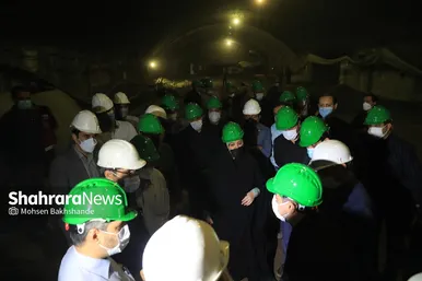 بازدید اعضای شورای اسلامی شهر مشهد از خطوط قطار شهری مشهد