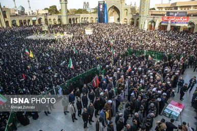 گزارش تصویری | تشییع پیکر شهید «علی لاریجانی» و «مرتضی لاریجانی» - قم