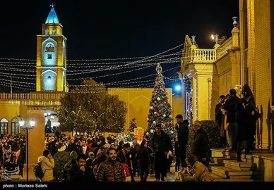 حال و هوای کلیسای وانک در آستانه سال نو میلادی