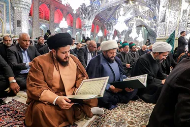 مراسم بزرگداشت شهدای خدمت در حرم مطهر رضوی