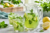 طرز تهیه یک شربت خنک‌تر از موهیتو با استفاده از چند برگ نعناع