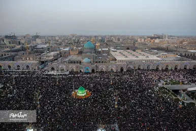 مراسم تحویل سال ۱۴۰۱ در حرم مطهر رضوی