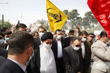 حضور پر تعداد مهاجران افغانستانی در مراسم تشییع پیکر شهید حجت‌الاسلام اصلانی