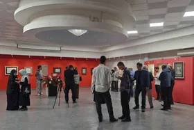 نمایشگاه خط &laquo;رخساره&raquo; به قلم ساره سراوانی در نگارخانه رضوان مشهد افتتاح شد