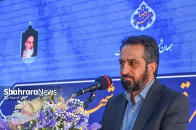 مراسم پایان حفاری مسیر شرقی خط ۳ قطار شهری مشهد