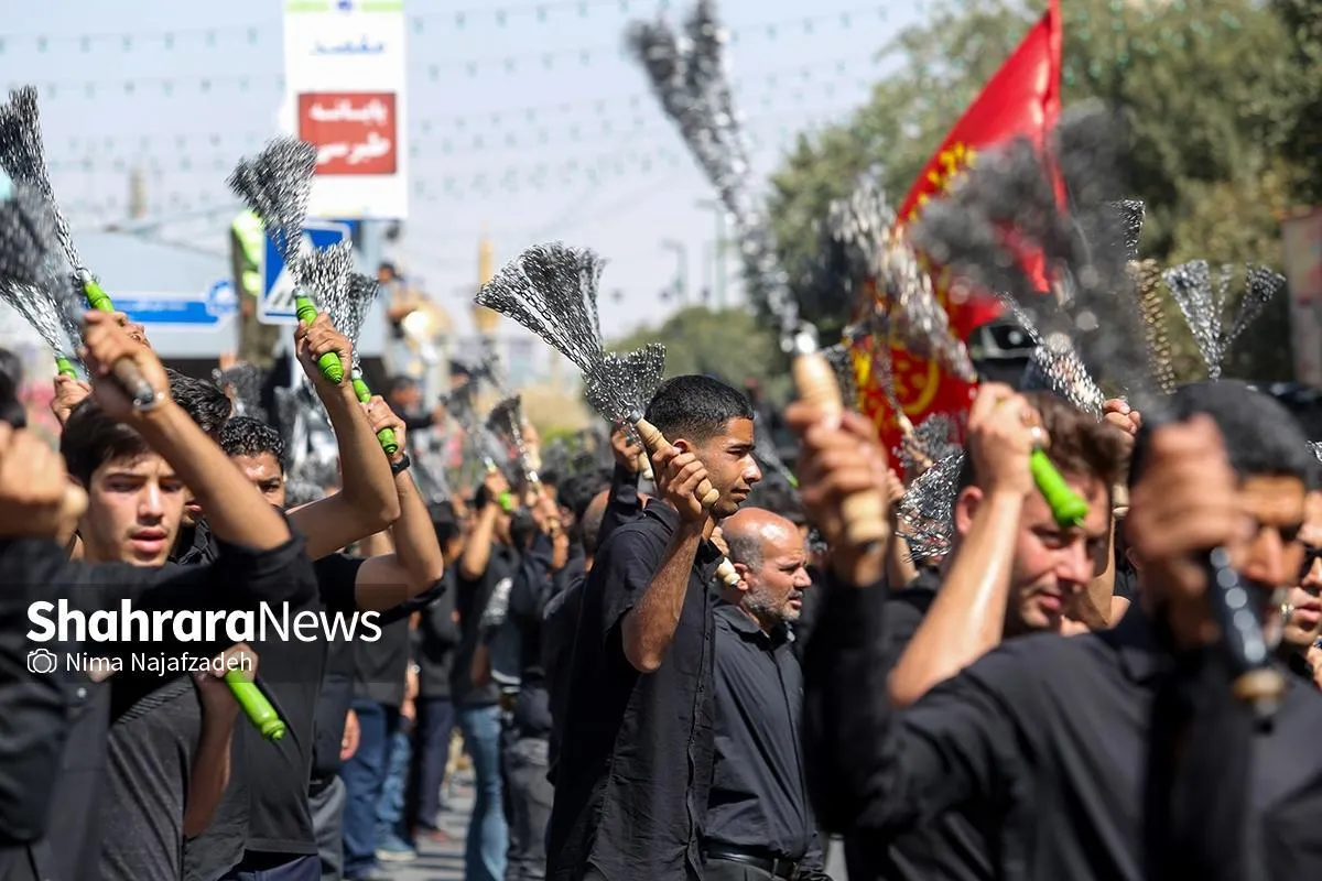 فضاسازی مسیر جاماندگان اربعین از میدان ۱۵ خرداد تا حرم مطهر رضوی