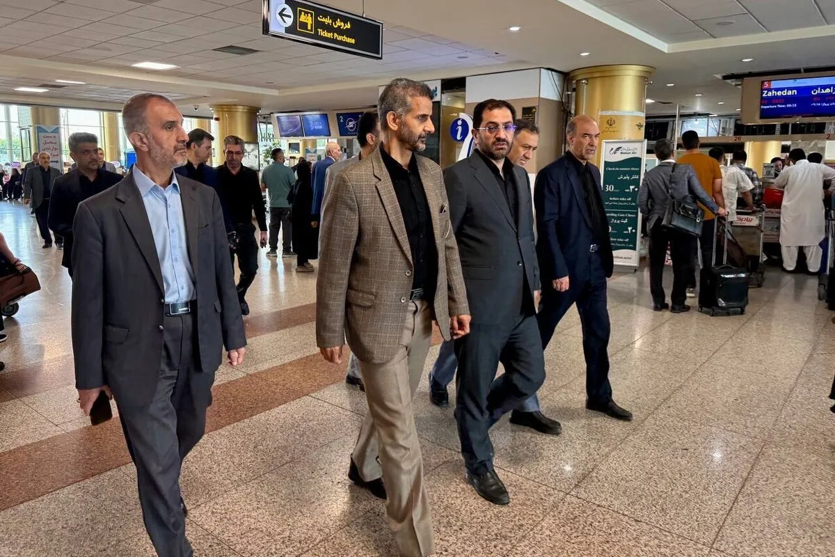 بازدید معاون وزیر راه و شهرسازی از فرودگاه بین‌المللی مشهد (یکم شهریور ۱۴۰۴) | تأکید بر ارتقای خدمات به زائران رضوی