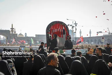 گزارش تصویری | اجتماع عزاداران فاطمی و تشییع پیکر مطهر ۱۳ شهید گمنام دوران دفاع مقدس در مشهد