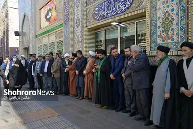 مراسم تشییع پیکر حجت‌الاسلام هادی از چهره‌های جهادی افغانستانی در مشهد