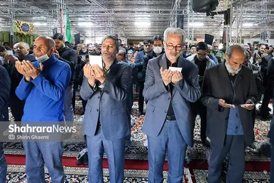 گزارش تصویری | اقامه نماز عید فطر در آرامستان بهشت رضا (ع) مشهد