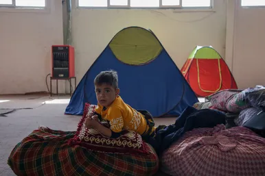 اسکان مسافران نوروزی در کمپ غدیر مشهد