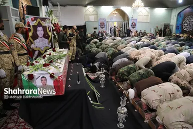 مراسم تشییع پیکر مطهر سرباز شهید «احمد لطفی» در مشهد