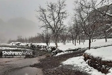 طبیعت زمستانی روستای آبقد