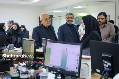 گزارش تصویری | بازدید استاندار خراسان رضوی و رییس شورای اسلامی شهر مشهد از موسسه فرهنگی شهرآرا